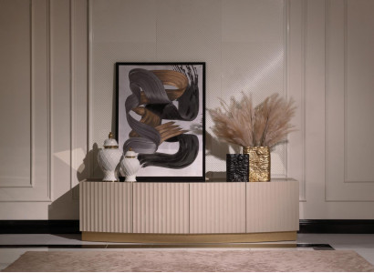 Sideboard cupboard cabinet wooden cabinet wood beige living room